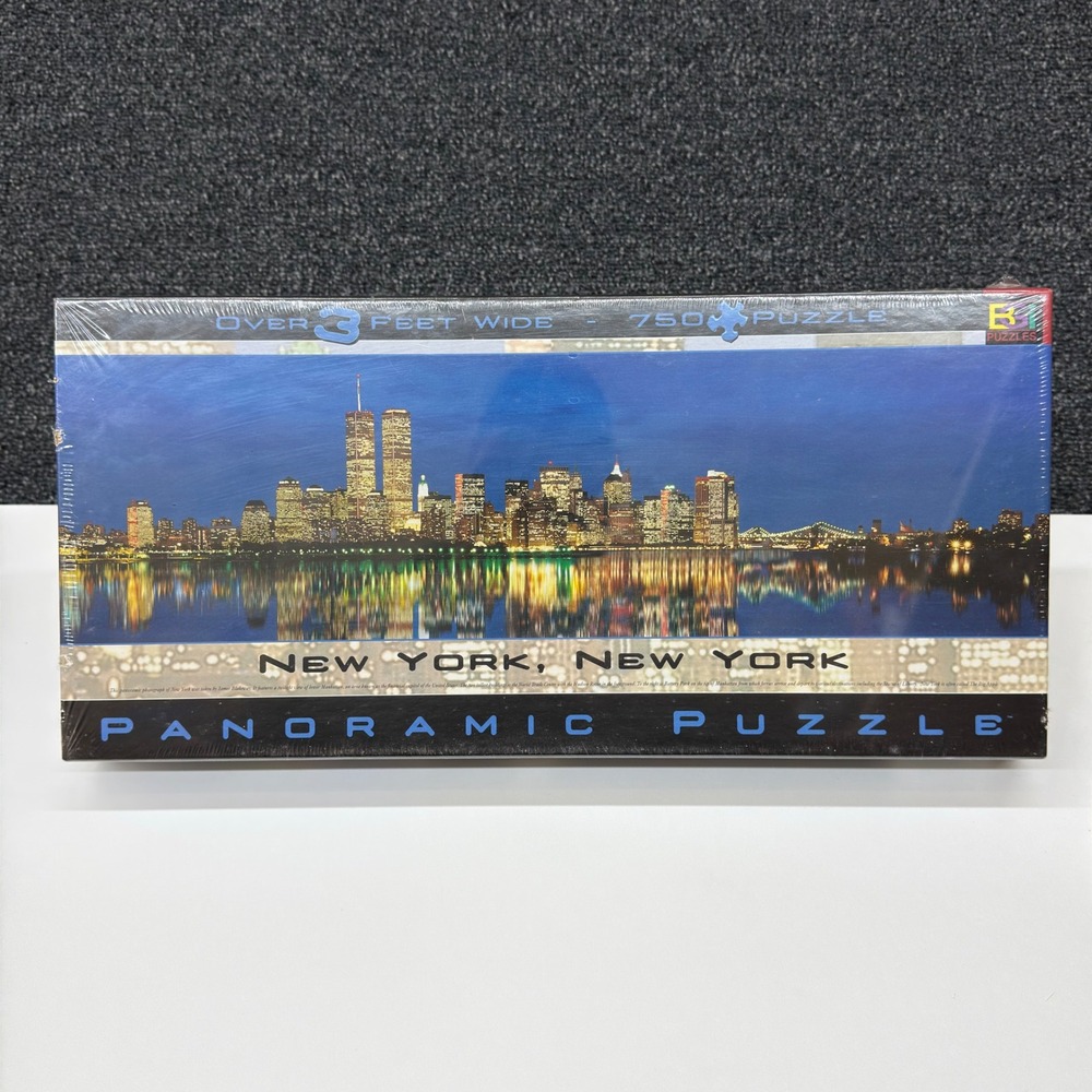 Buffalo Games New York City Panoramic Puzzle 750 Piece Twin Towers Skyline‎ 2000